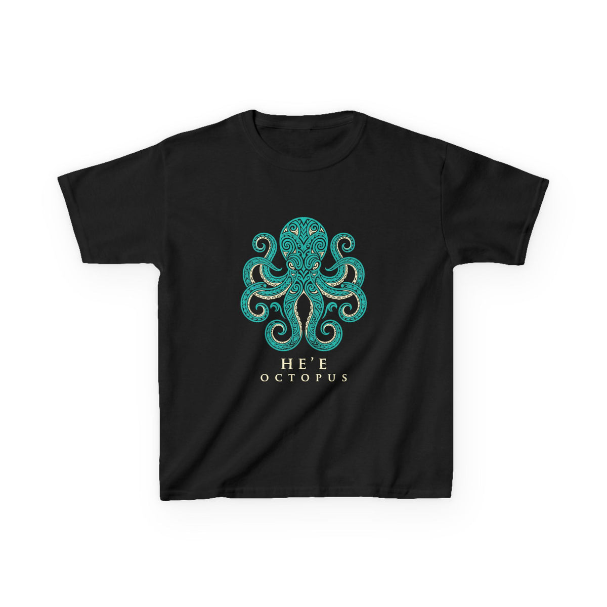 Hee Octopus Polynesian Tribal Hawaii Graphic Kids T-Shirt