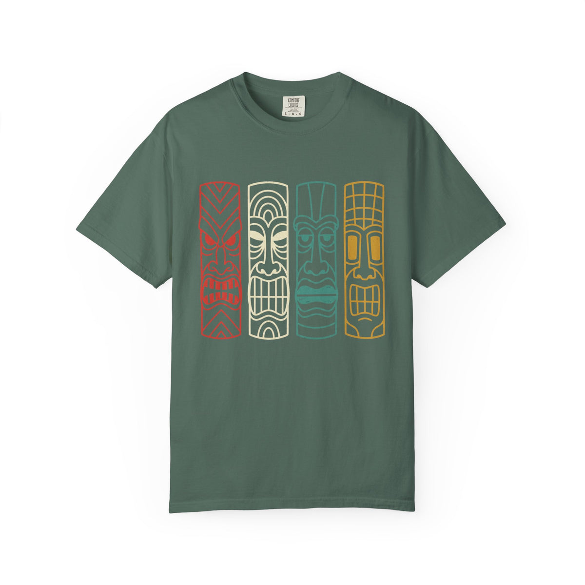 Vintage Tiki Mask Graphic T-Shirt