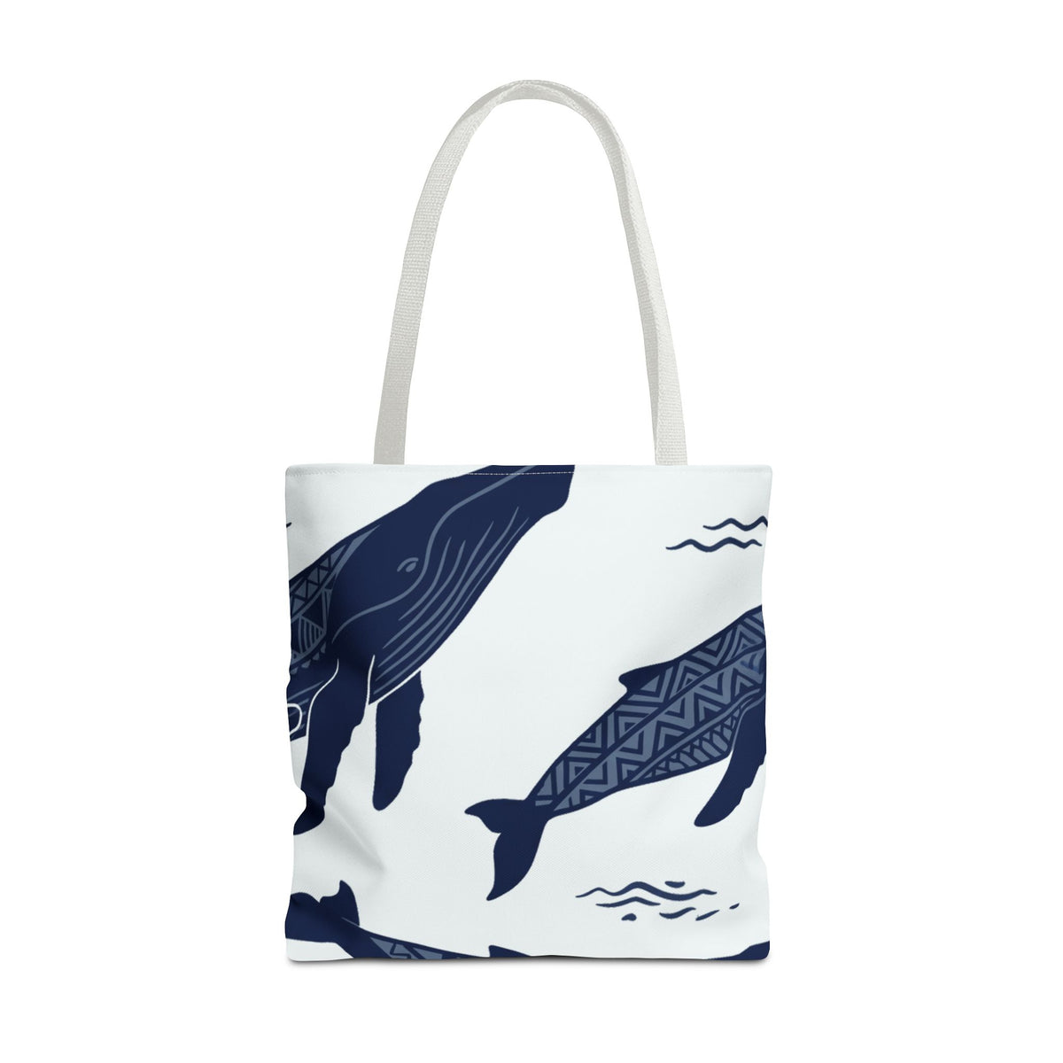 Humpback Tapa Hawaiian All-Over Tote Bag