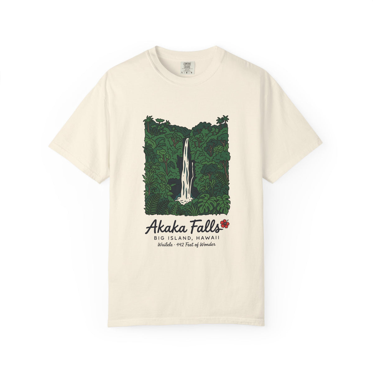 Akaka Falls Big Island Hawaii Vintage Travel Graphic T-Shirt