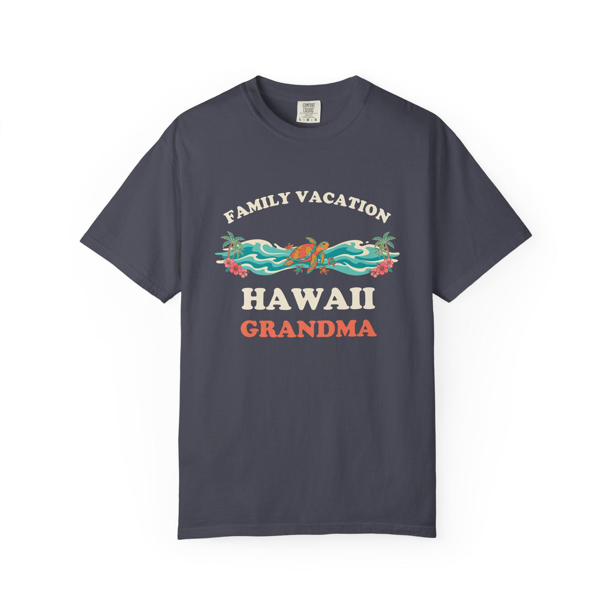 Hawaii Family Vacation Grandma Matching Sea Turtle T-Shirt