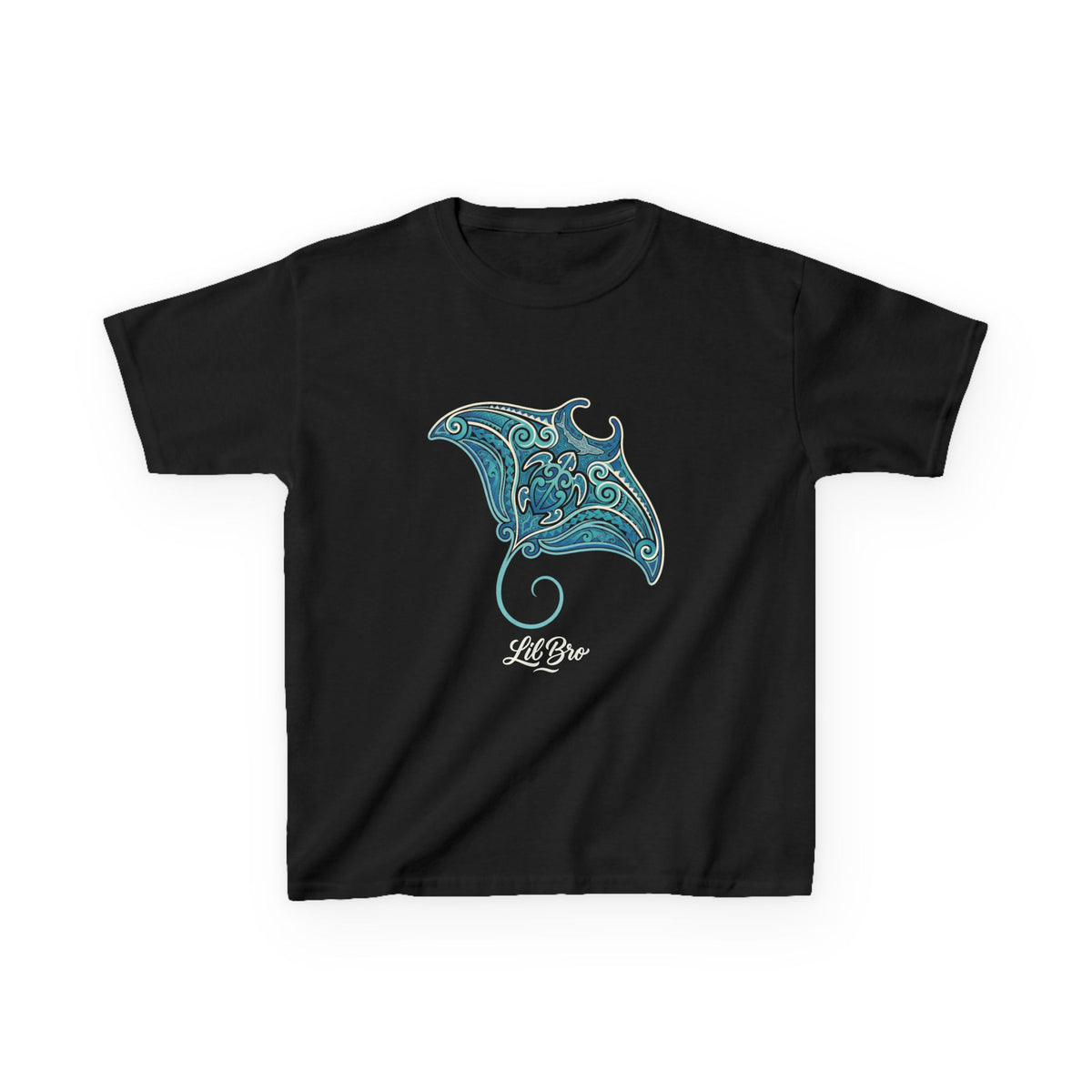 Polynesian Manta Hawaiian Matching Family Lil Bro Kids T-Shirt