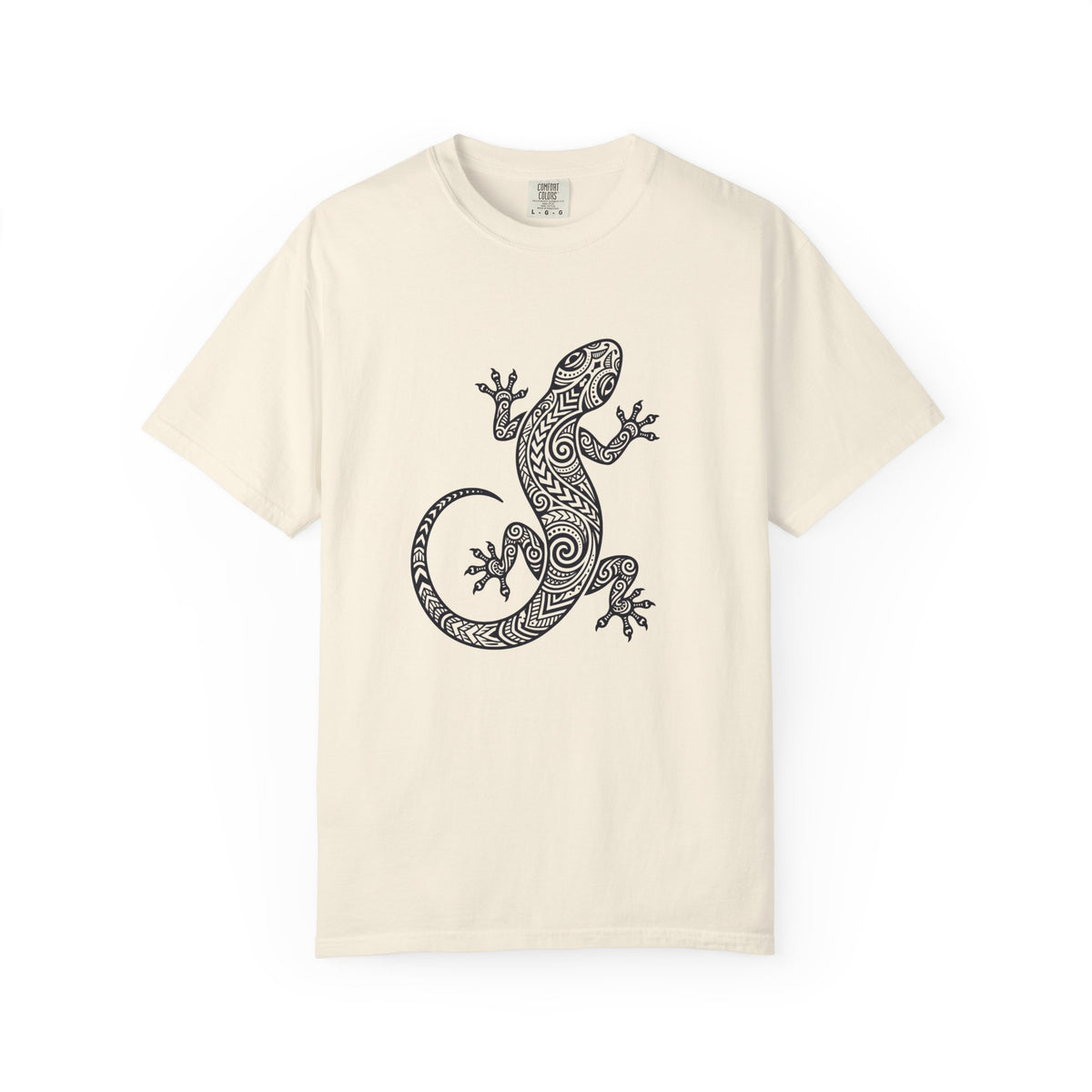 Tribal Gecko Polynesian Hawaiian Graphic T-Shirt