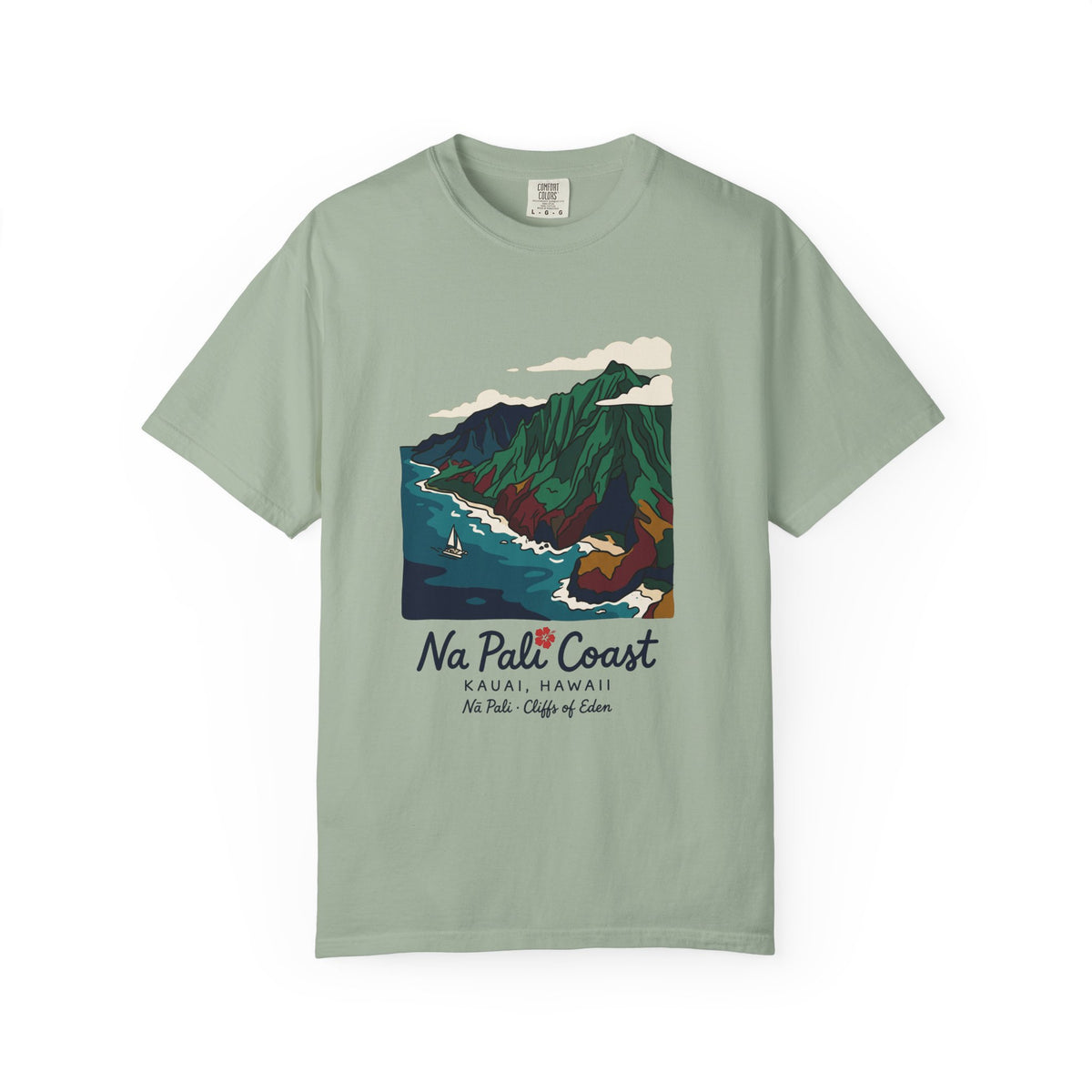 Na Pali Coast Kauai Hawaii Vintage Travel Graphic T-Shirt