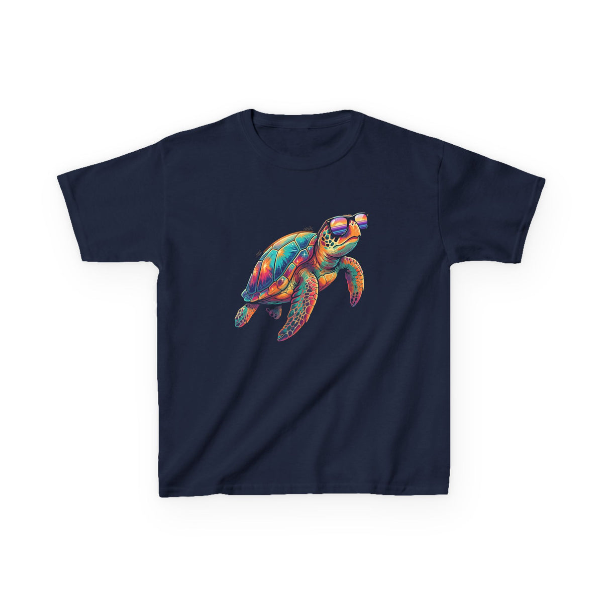 Colorful Sea Turtle Kids T-Shirt