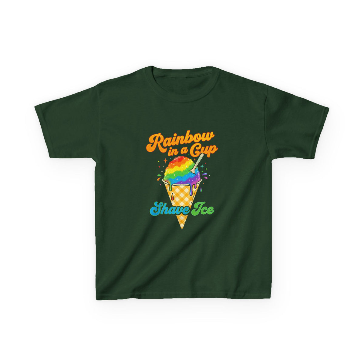 Rainbow Shave Ice Hawaii Shaved Ice Treat Kids T-Shirt