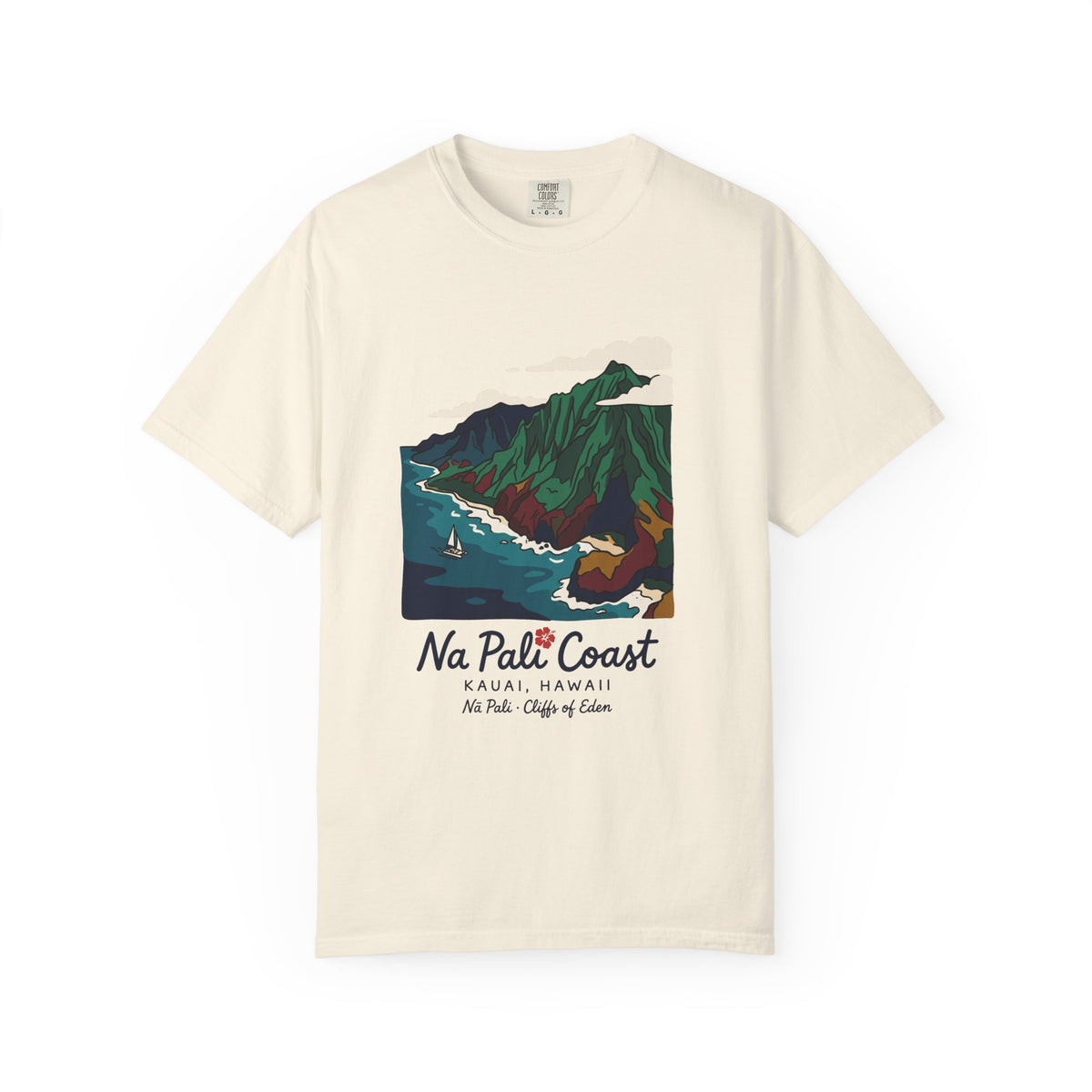 Na Pali Coast Kauai Hawaii Vintage Travel Graphic T-Shirt