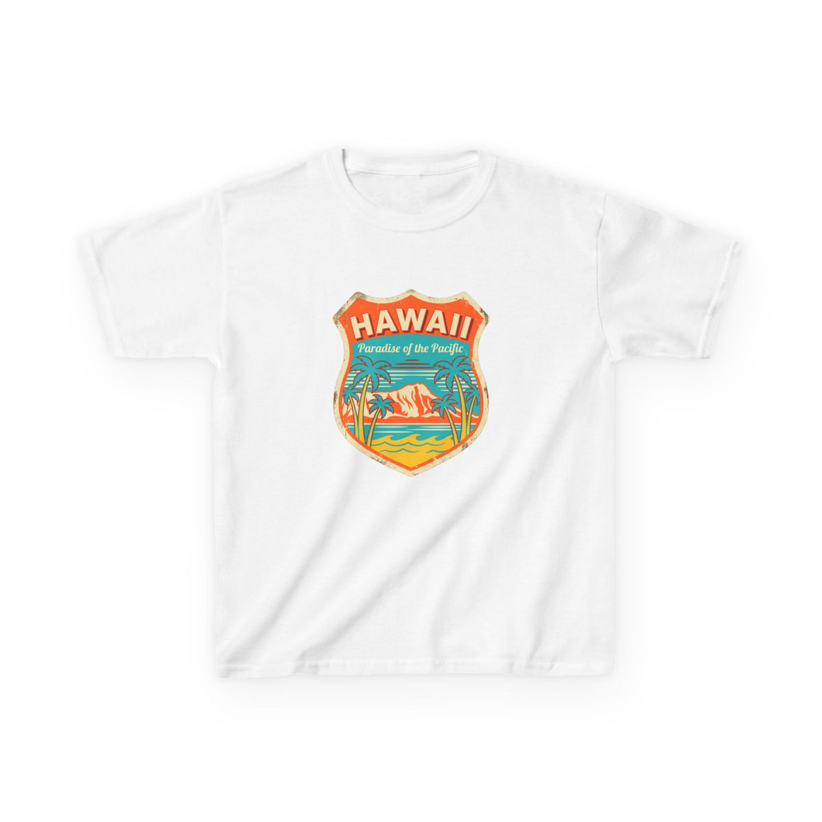 Hawaii Paradise of the Pacific Vintage Travel Kids T-Shirt