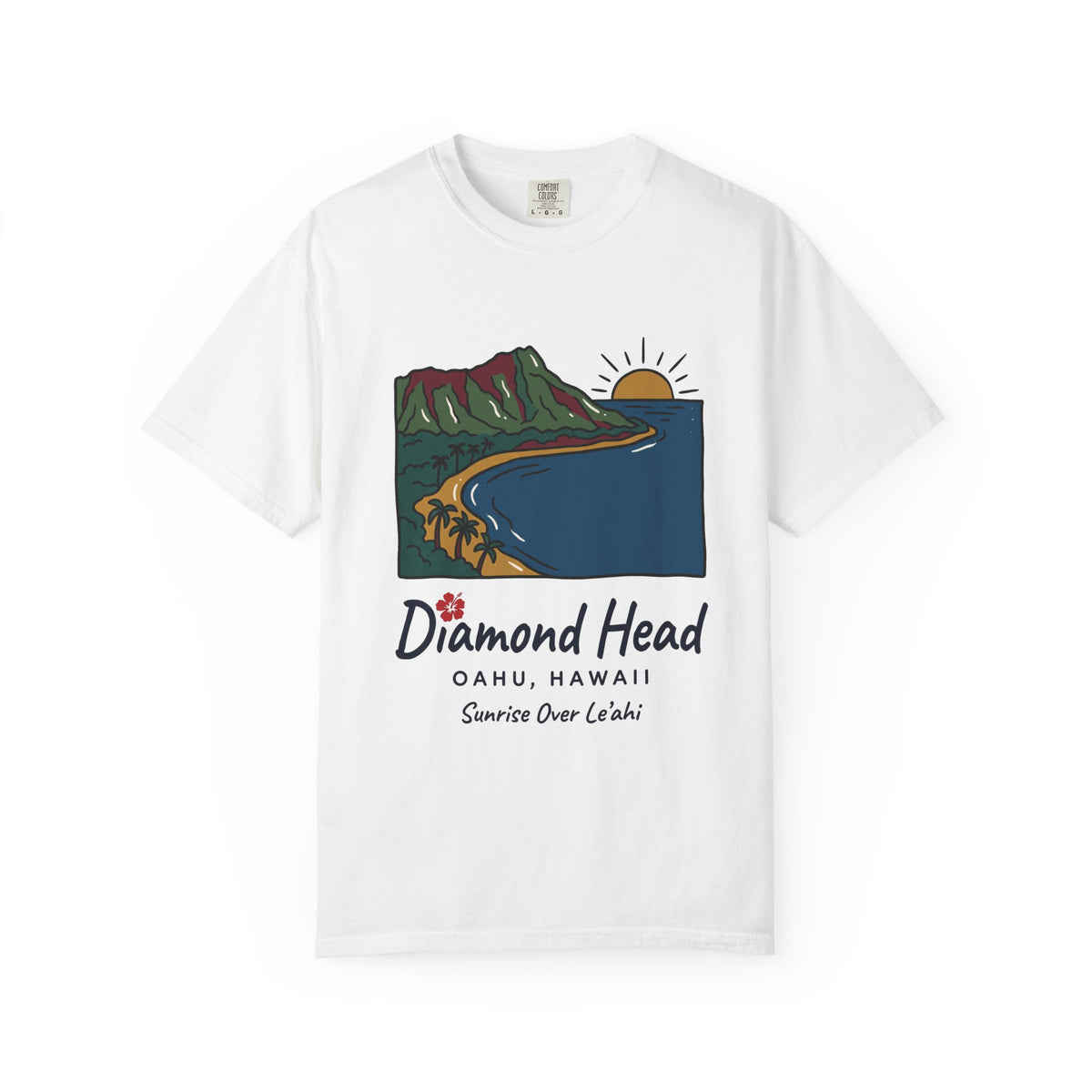 Diamond Head Oahu Hawaii Vintage Travel Graphic T-Shirt