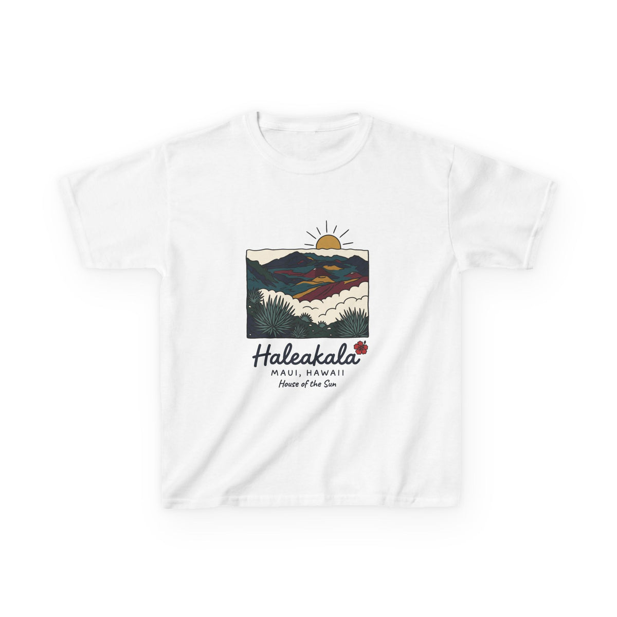 Haleakala Maui Hawaii Vintage Travel Graphic Kids T-Shirt