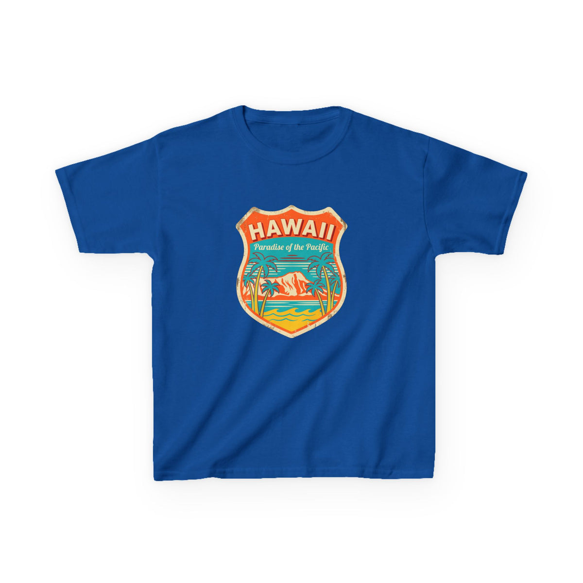 Hawaii Paradise of the Pacific Vintage Travel Kids T-Shirt