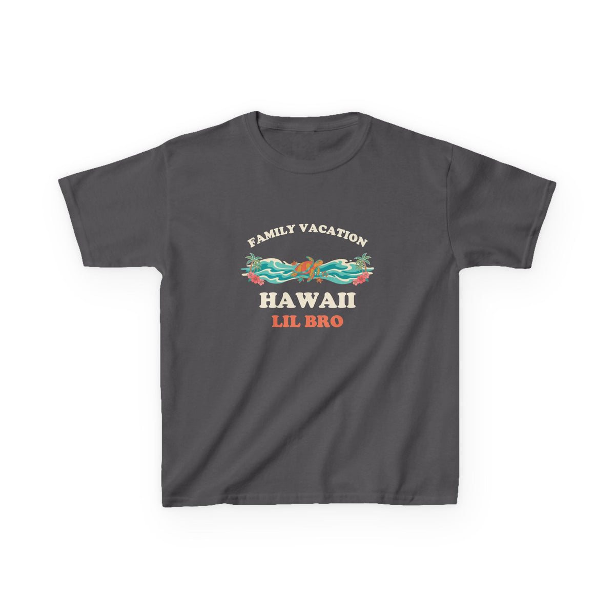 Hawaii Family Vacation Lil Bro Matching Sea Turtle Kids T-Shirt
