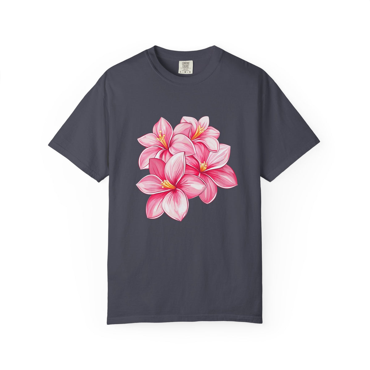 Pink Plumeria Floral T-Shirt