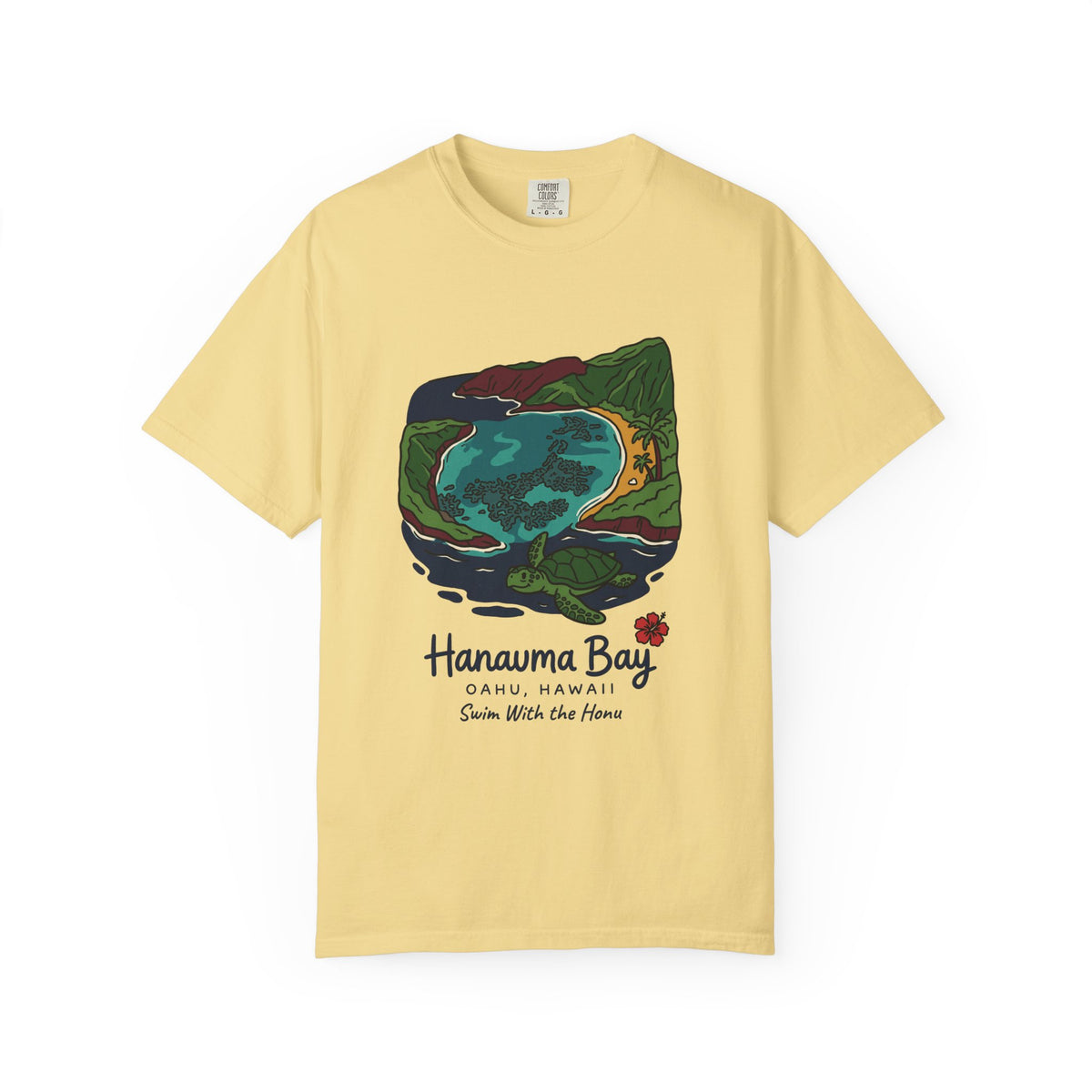 Hanauma Bay Oahu Hawaii Vintage Travel Graphic T-Shirt
