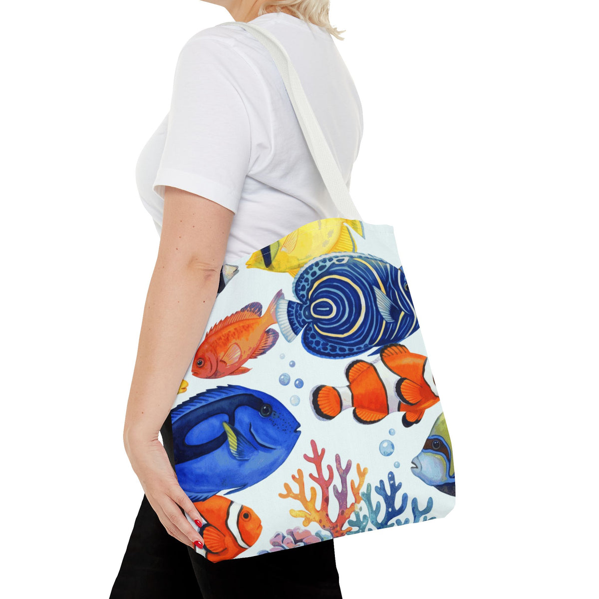 Tropical Reef Fish Hawaiian All-Over Tote Bag
