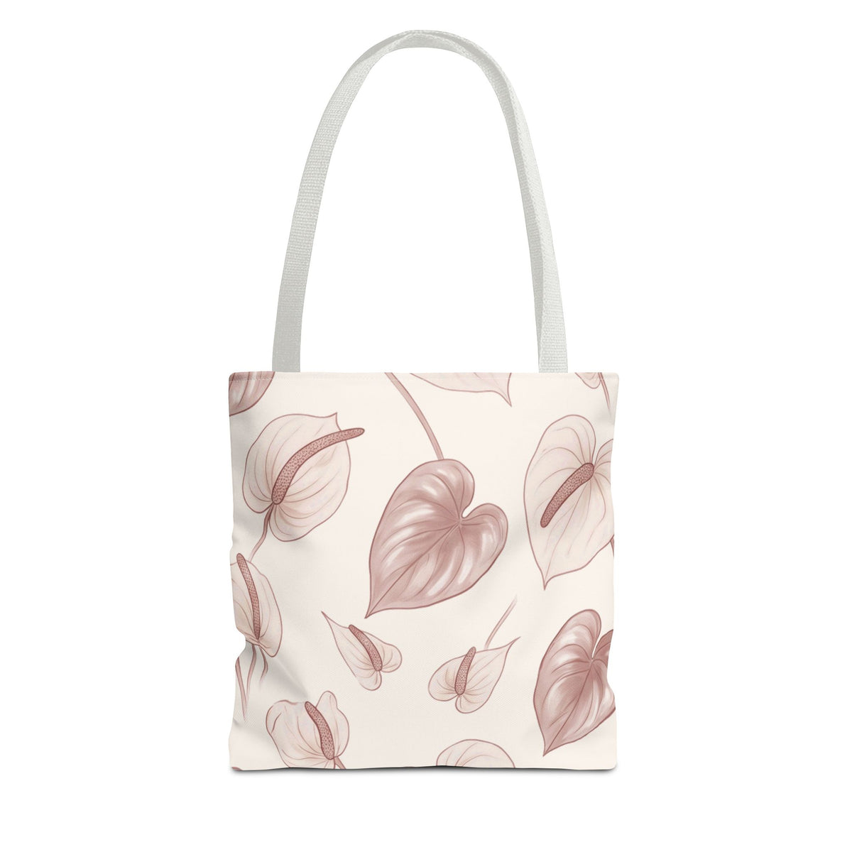 Anthurium Hearts Hawaiian All-Over Tote Bag