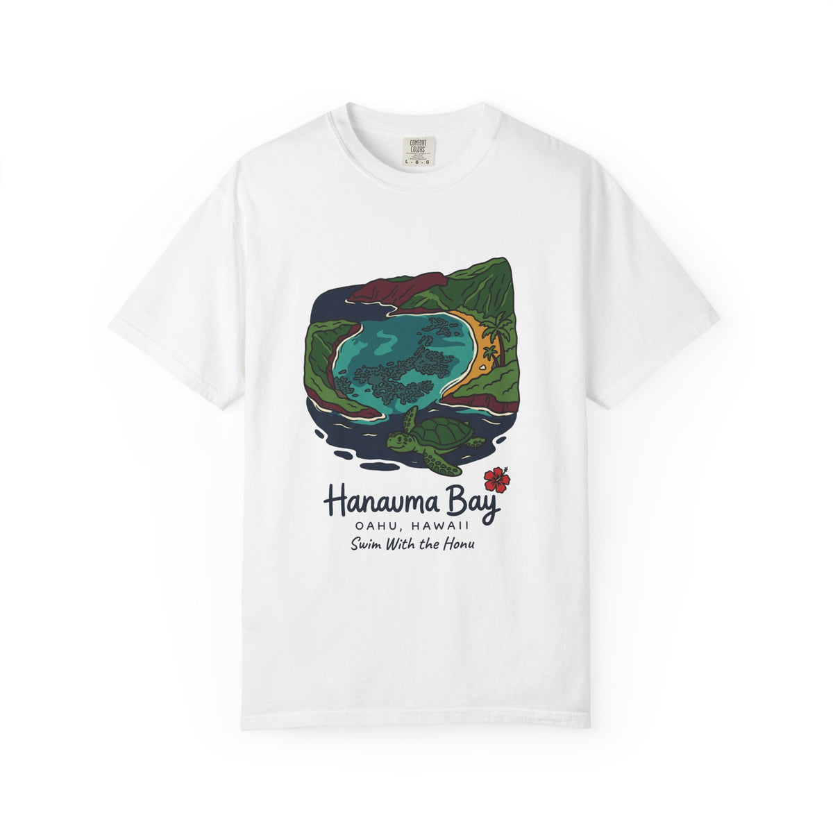 Hanauma Bay Oahu Hawaii Vintage Travel Graphic T-Shirt