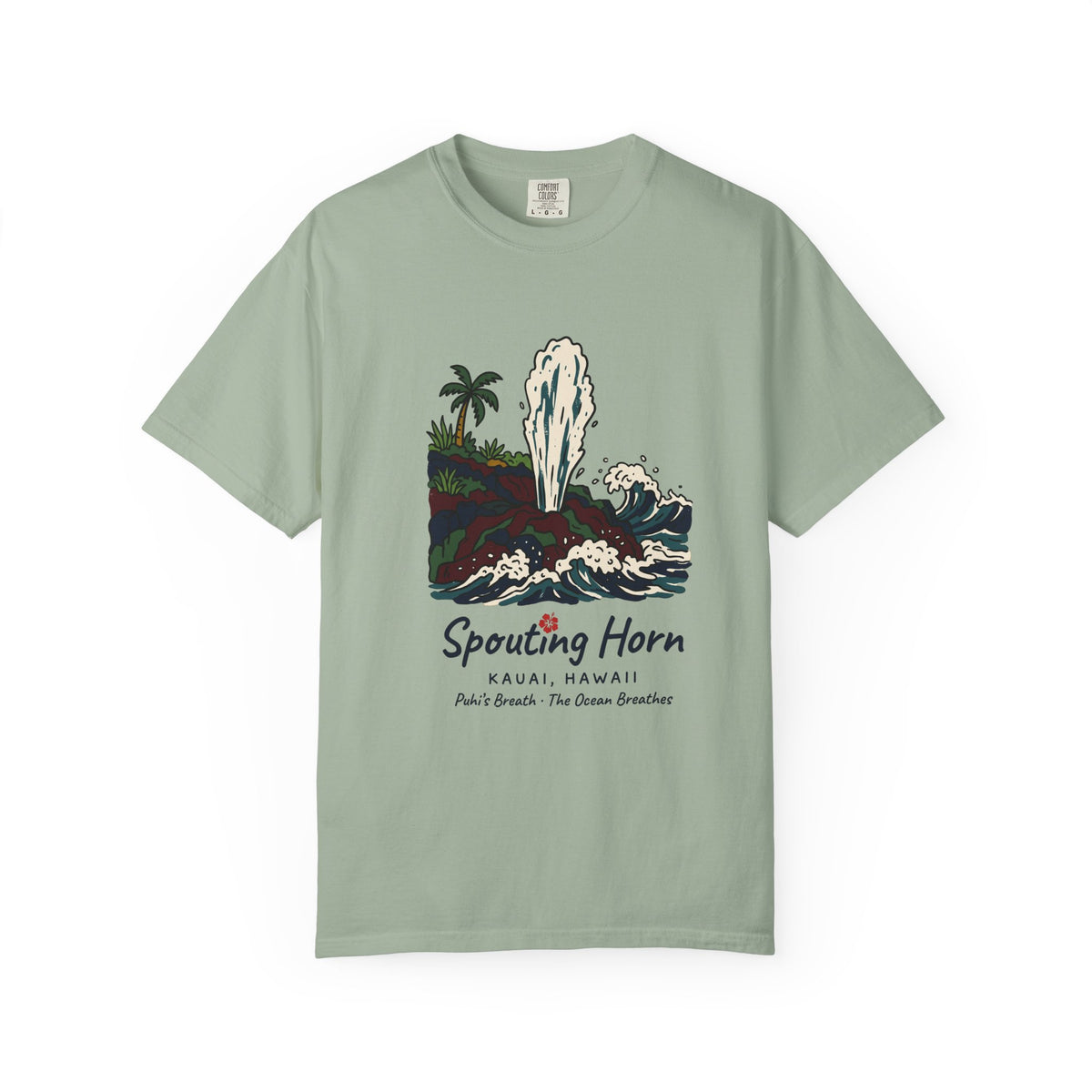 Spouting Horn Kauai Hawaii Vintage Travel Graphic T-Shirt