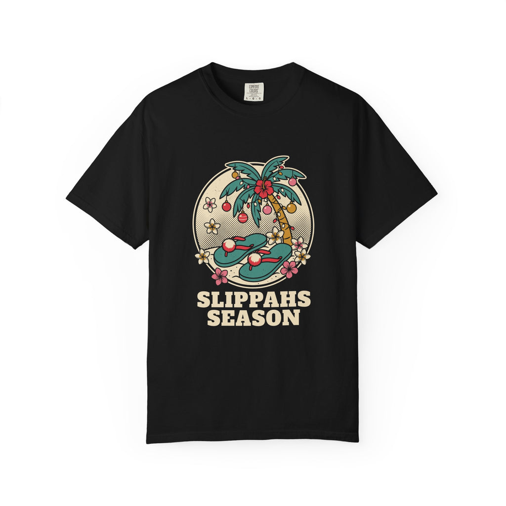 Slippahs Hawaiian Christmas T-Shirt