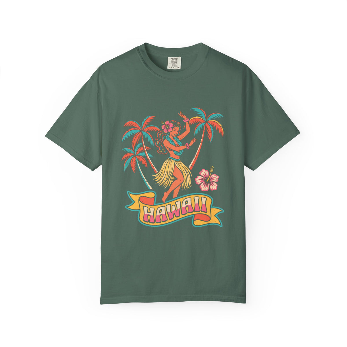 Retro Hula Dancer Hawaii Vintage Graphic T-Shirt