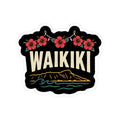 Hibiscus Lights Hawaiian Christmas Sticker