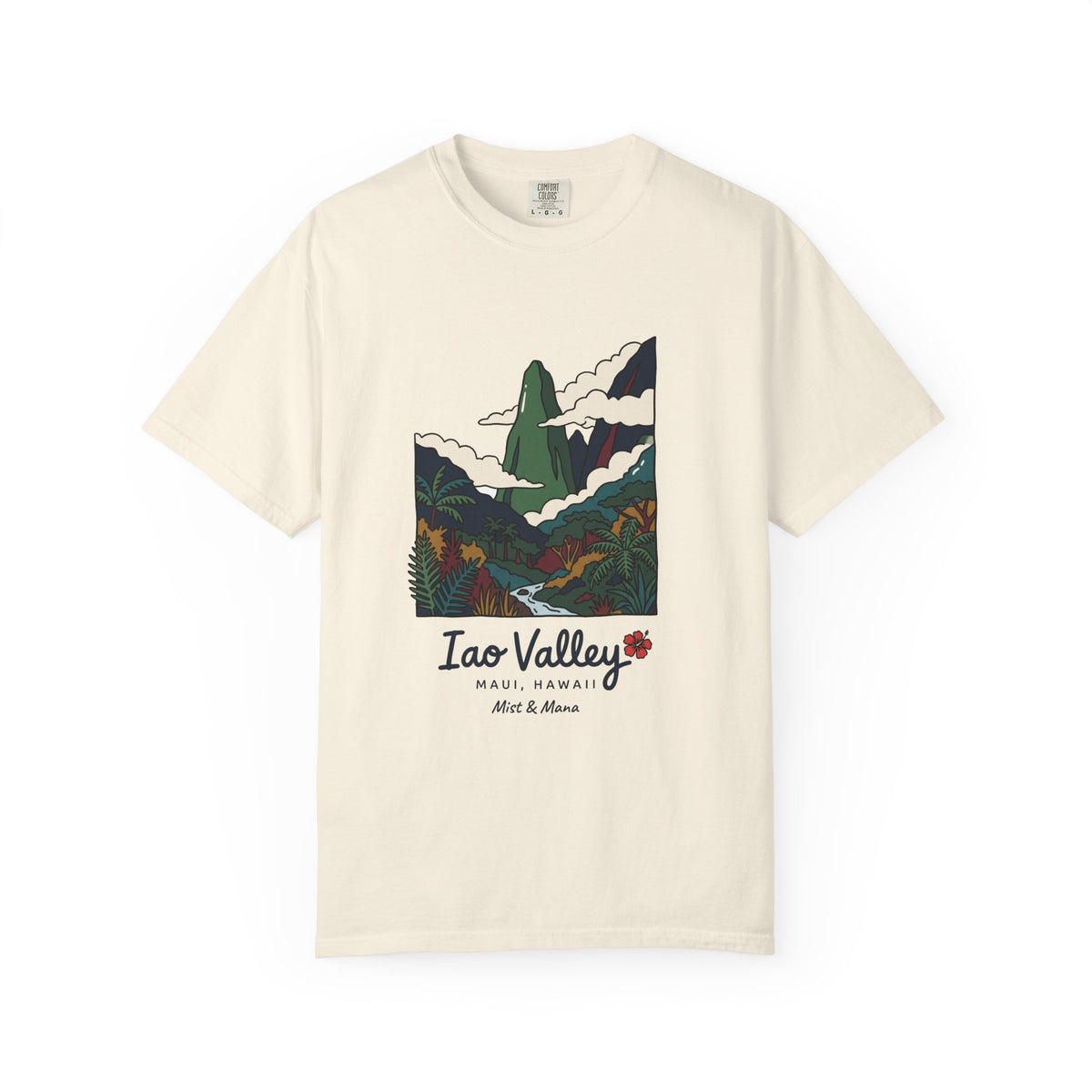 Iao Valley Maui Hawaii Vintage Travel Graphic T-Shirt