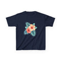 Watercolor Hibiscus Bouquet Hawaiian Floral Kids T-Shirt