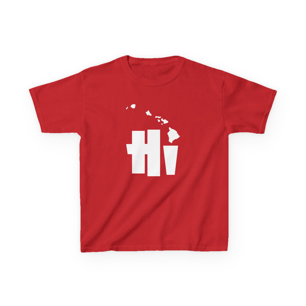 Hawaii HI State Map Kids T-Shirt