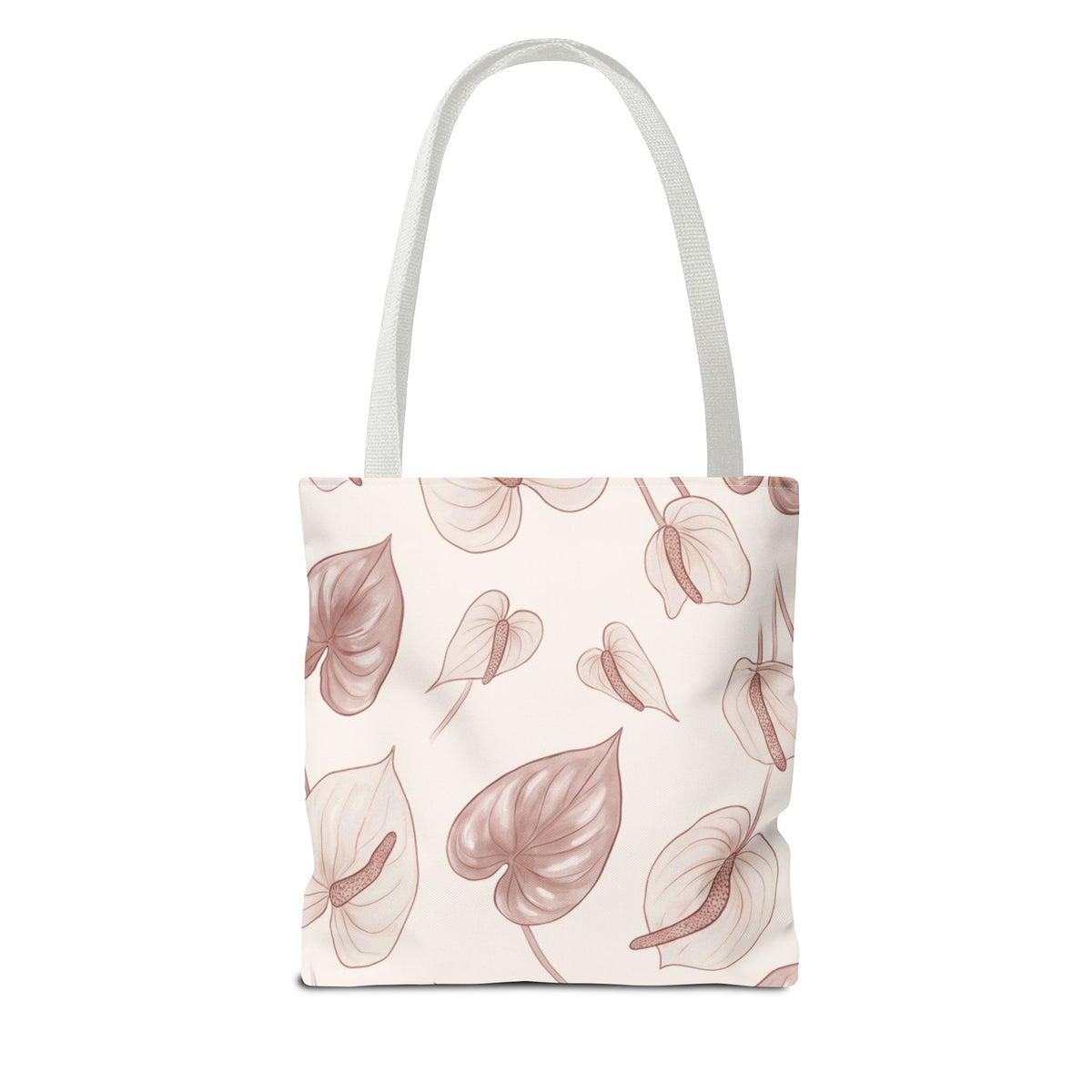 Anthurium Hearts Hawaiian All-Over Tote Bag