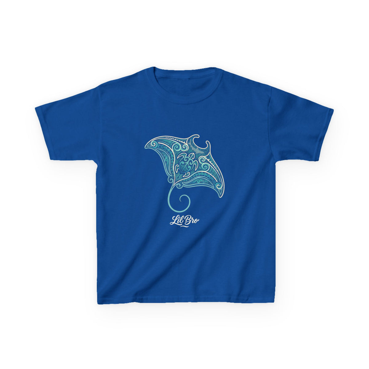 Polynesian Manta Hawaiian Matching Family Lil Bro Kids T-Shirt