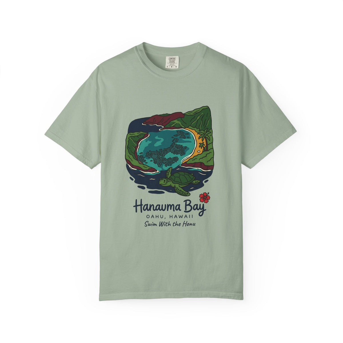 Hanauma Bay Oahu Hawaii Vintage Travel Graphic T-Shirt