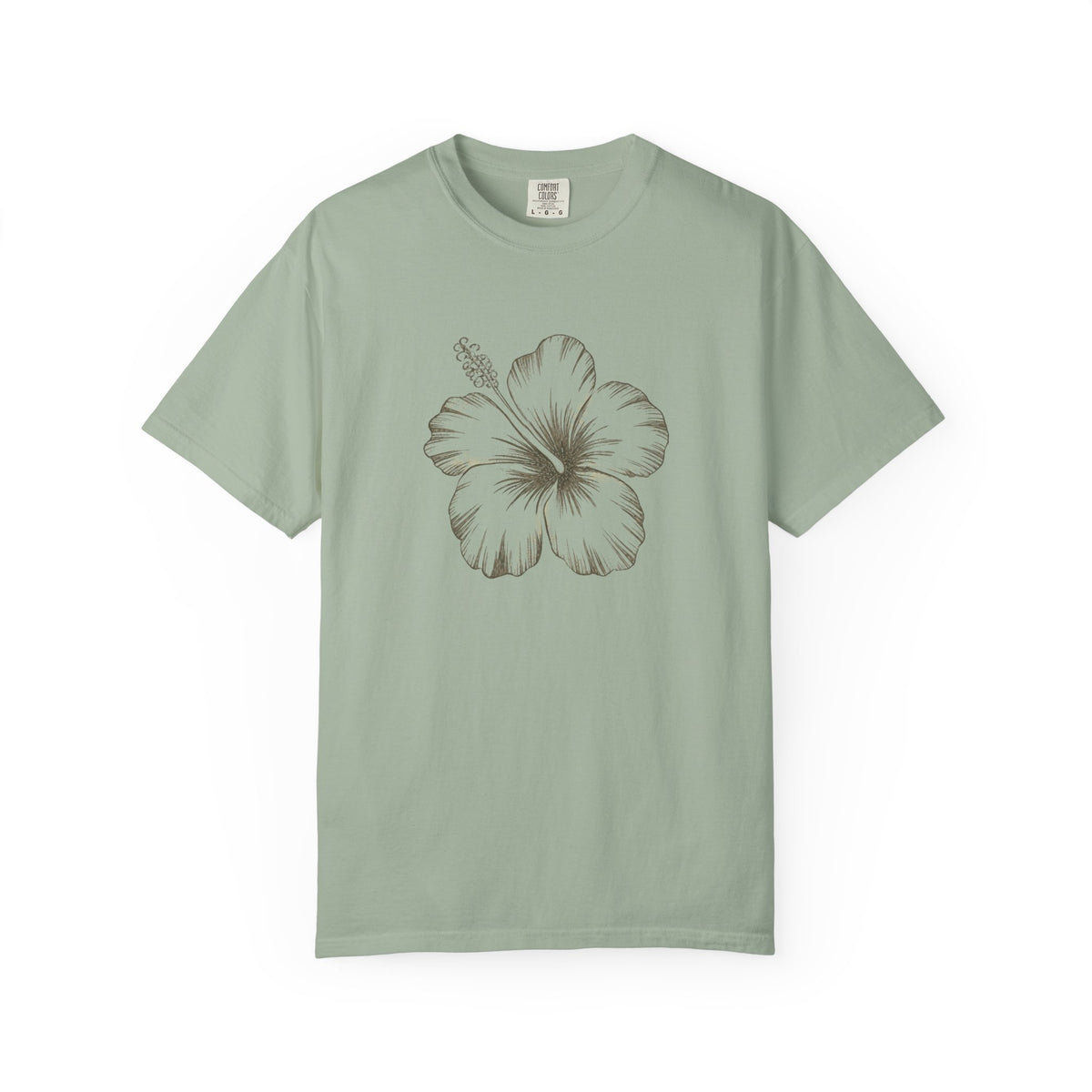 Vintage Hibiscus Flower Hawaiian Floral Graphic T-Shirt