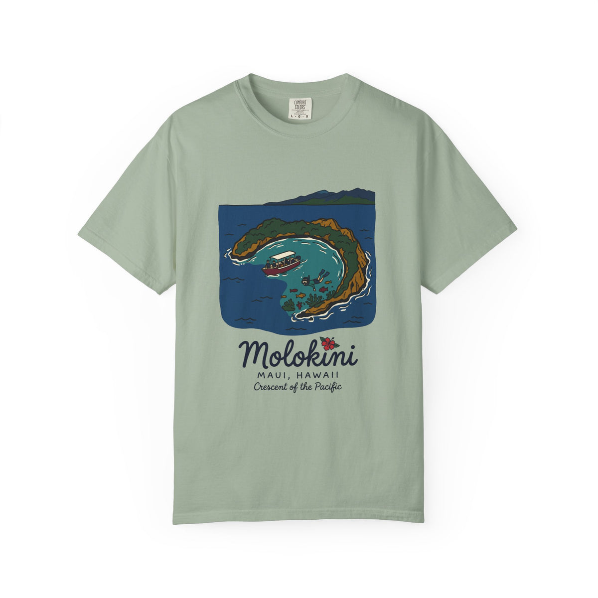 Molokini Maui Hawaii Vintage Travel Graphic T-Shirt