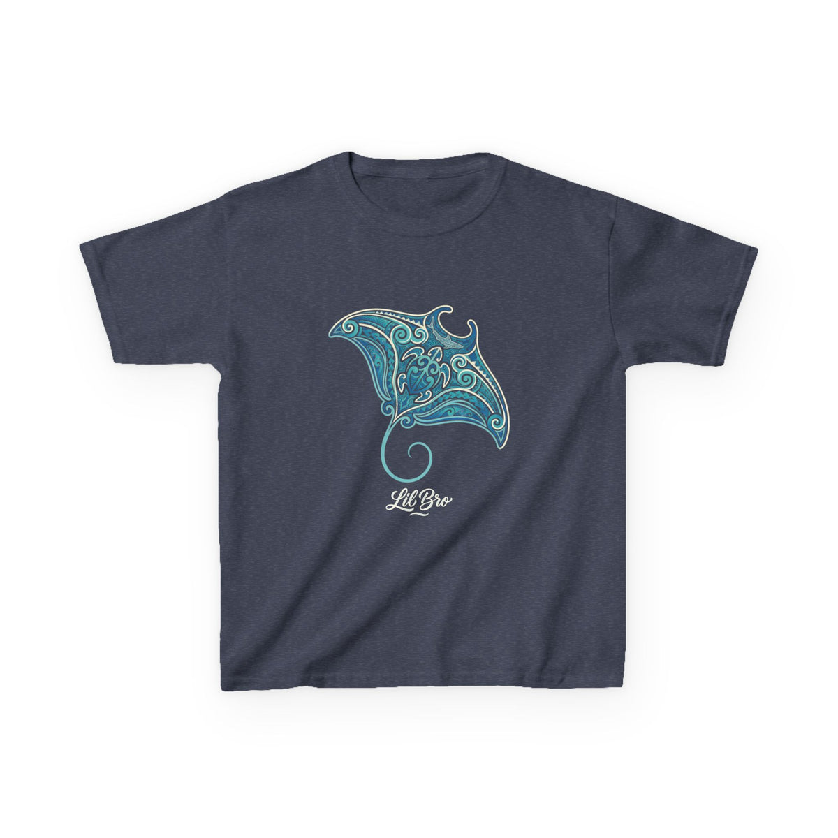 Polynesian Manta Hawaiian Matching Family Lil Bro Kids T-Shirt