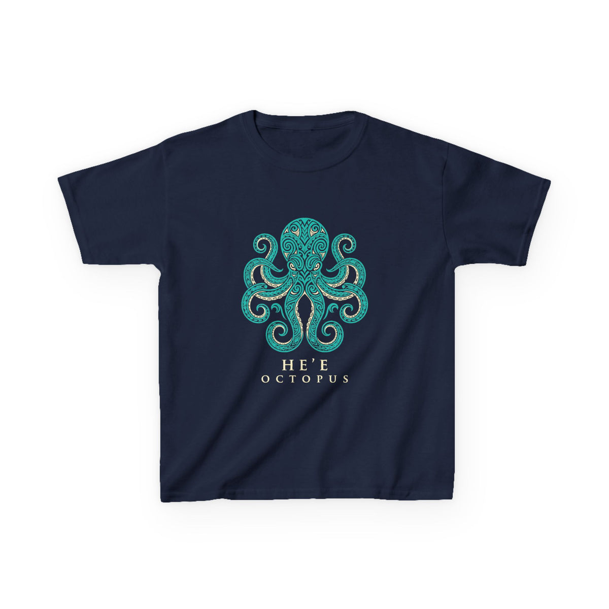 Hee Octopus Polynesian Tribal Hawaii Graphic Kids T-Shirt
