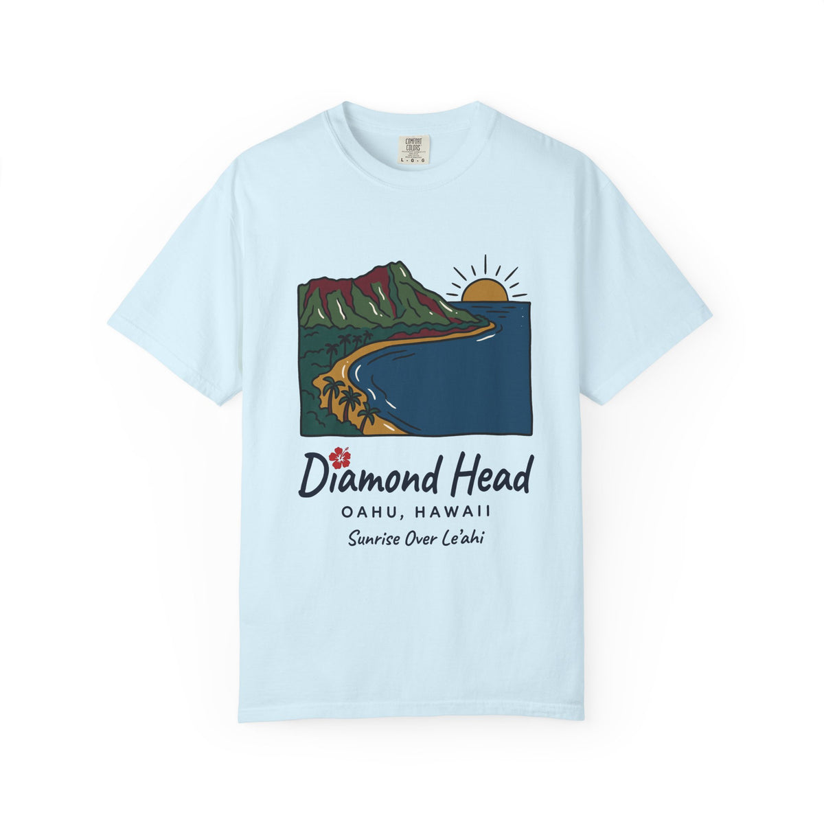 Diamond Head Oahu Hawaii Vintage Travel Graphic T-Shirt