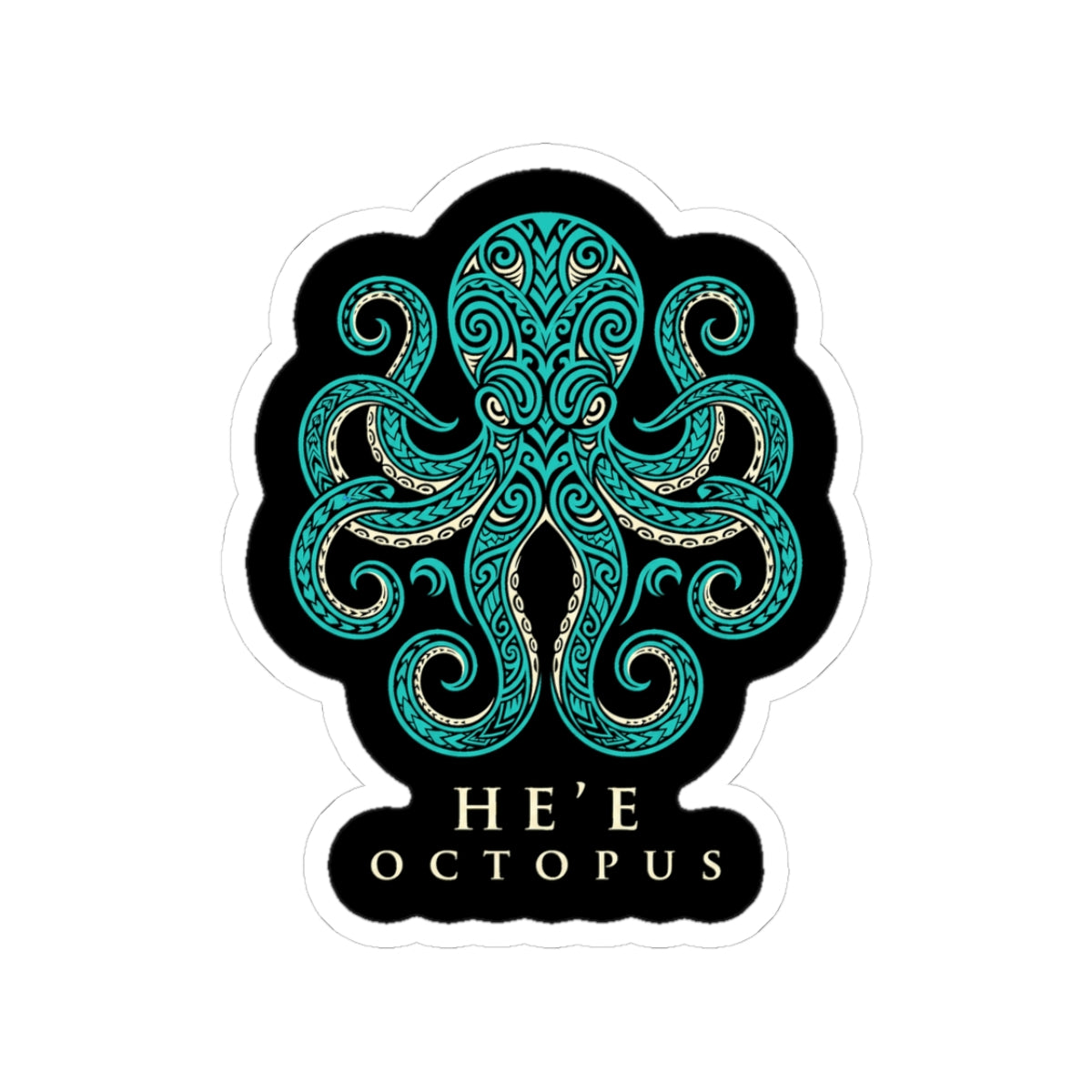 Hee Octopus Hawaii Sticker